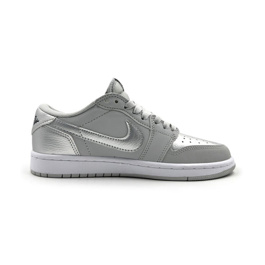 Air Jordan 1 Low Silver Metallic