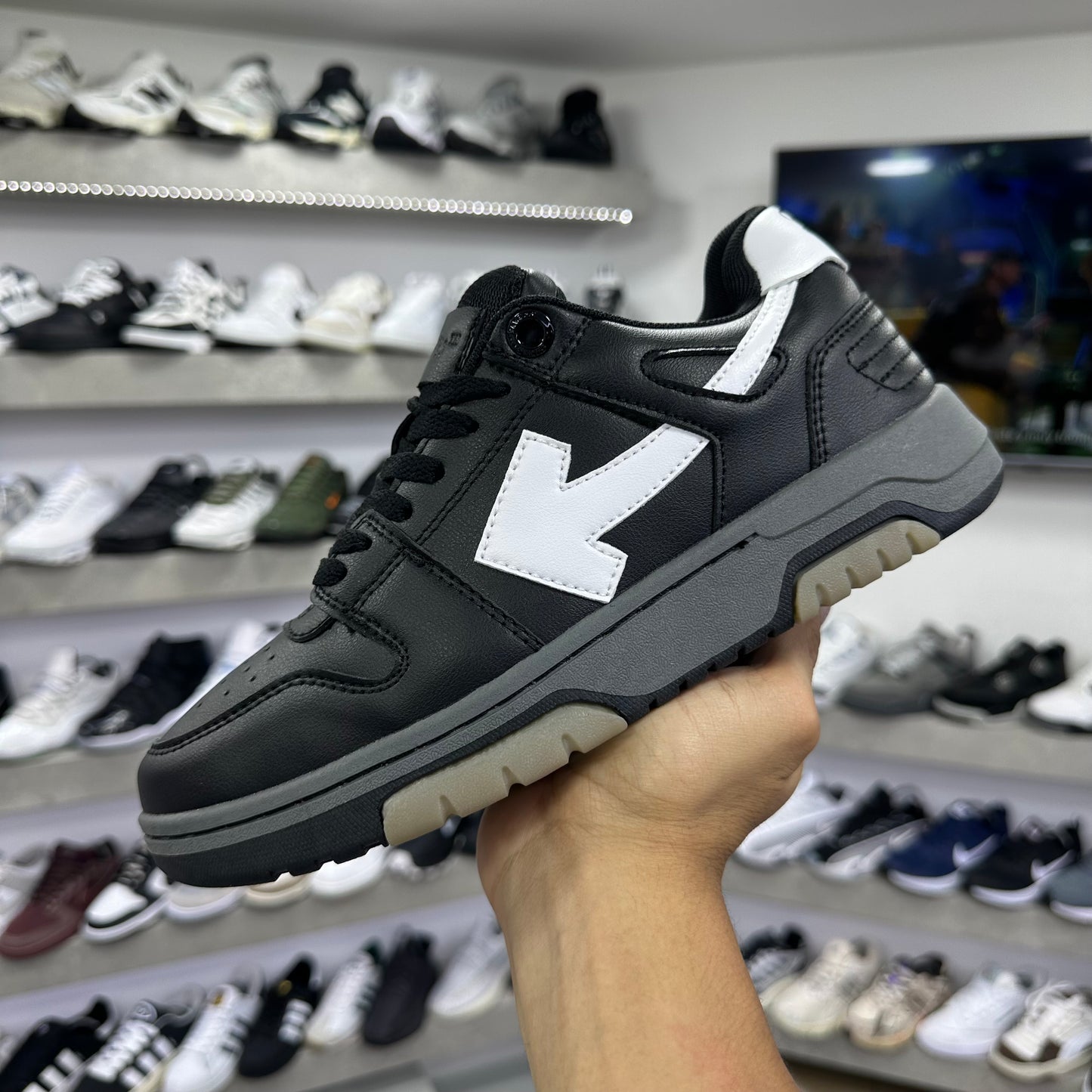 Off White Out Of Office Black Grey