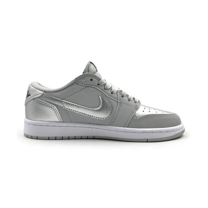 Air Jordan 1 Low Silver Metallic
