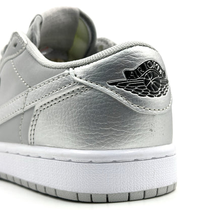 Air Jordan 1 Low Silver Metallic