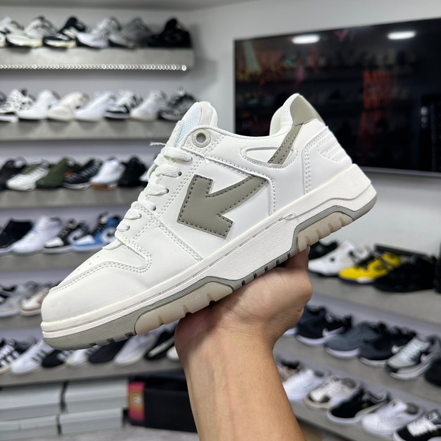 Off White Out Of Office Taupe